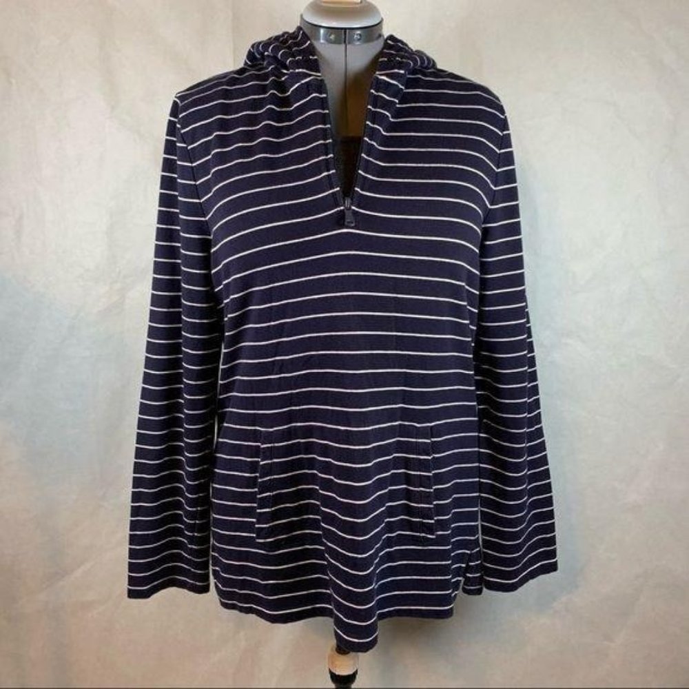 Talbots - Striped hooded sweatshirt - L